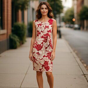 Nui Nalu Hawaiian Tropical Wrap Midi Dress